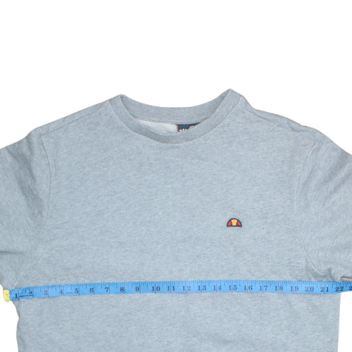 Ellesse Men's Grey Regular Fit Pullover Crew Neck Sweatshirt M