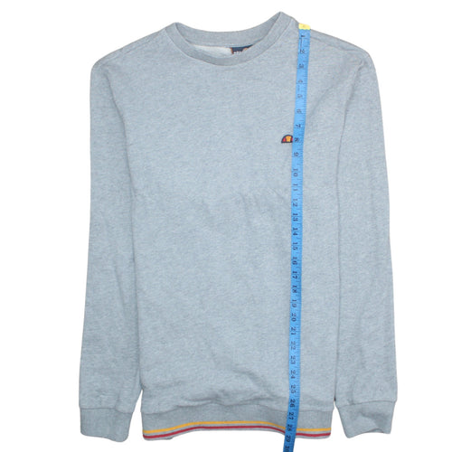 Ellesse Men's Grey Regular Fit Pullover Crew Neck Sweatshirt M