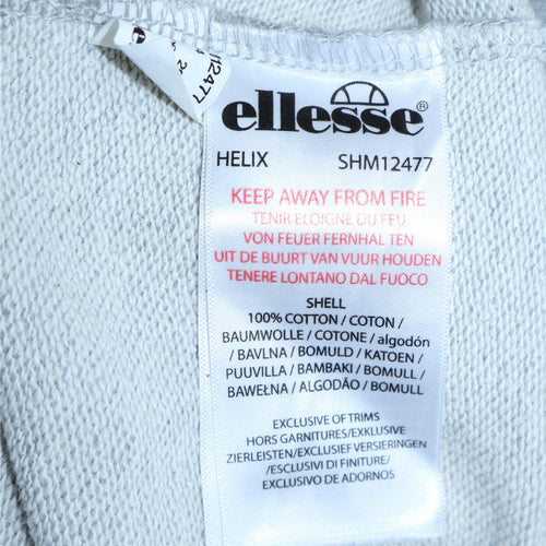 Ellesse Men's Grey Regular Fit Pullover Crew Neck Sweatshirt M