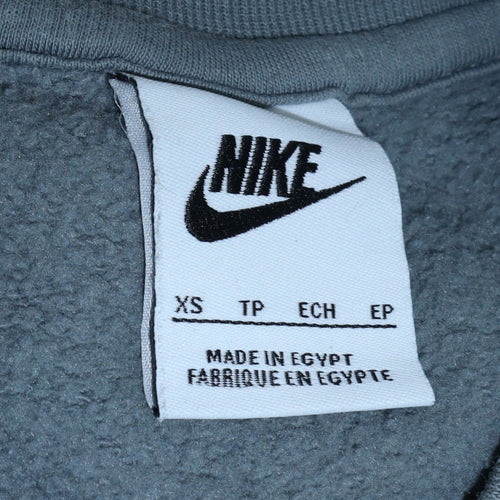 Nike Men's Grey Crew Neck Pullover Sweatshirt XS