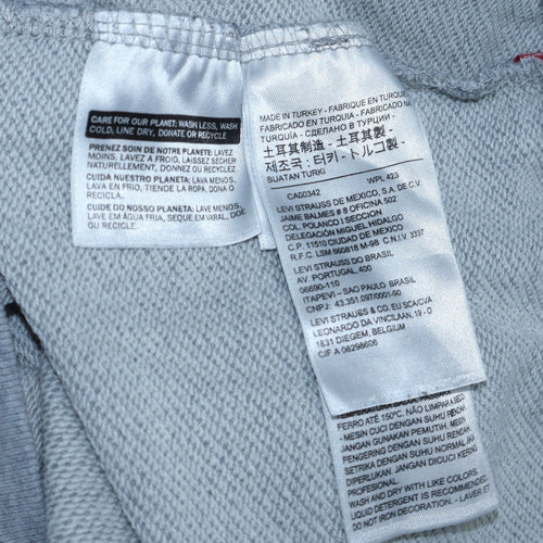 Levi's Men's Grey Crew Neck Logo Sweatshirt M Regular Fit