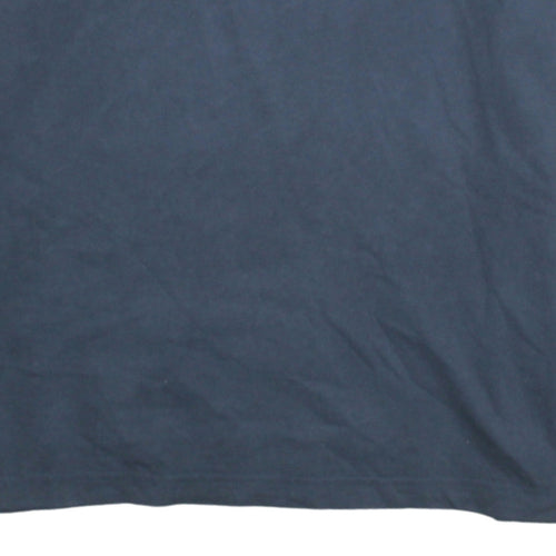 Hugo Boss Men's Blue Long Sleeve Regular Fit Cotton T-Shirt L