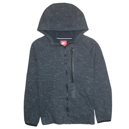 Nike Boys Black Full Zip Hoodie XL 13-15 Years Hooded Sweatshirt