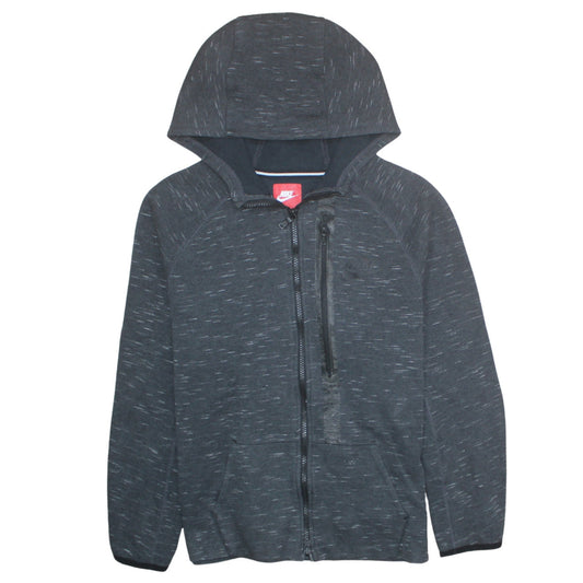 Nike Boys Black Full Zip Hoodie XL 13-15 Years Hooded Sweatshirt