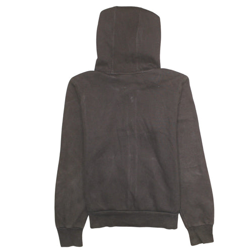 Nike Women Brown Full Zip Hoodie M Fleece Lined Casual Sweatshirt