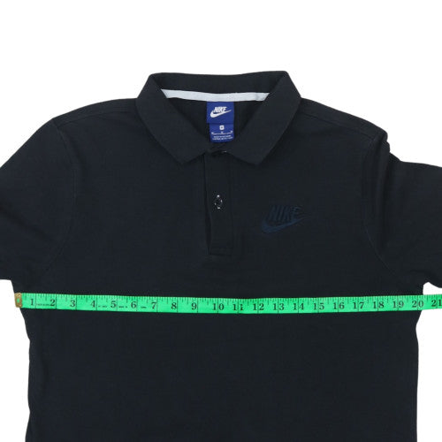 Nike Men's Black Polo Shirt M Regular Fit Cotton Sports Top
