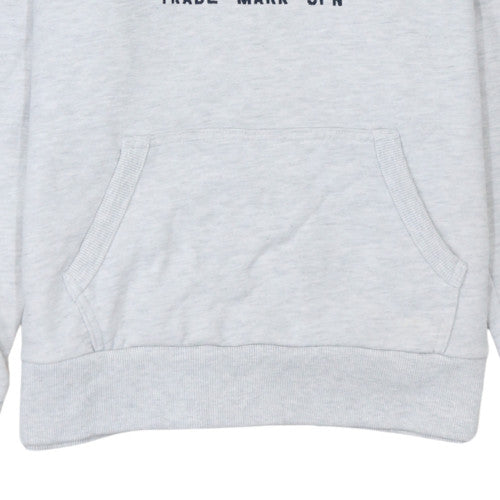 Superdry Womens Grey Pullover Hoodie Size M Cotton Blend Casual