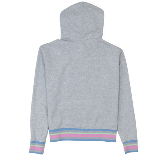 Champion Women's Grey Pullover Hoodie Small Logo Embroidered