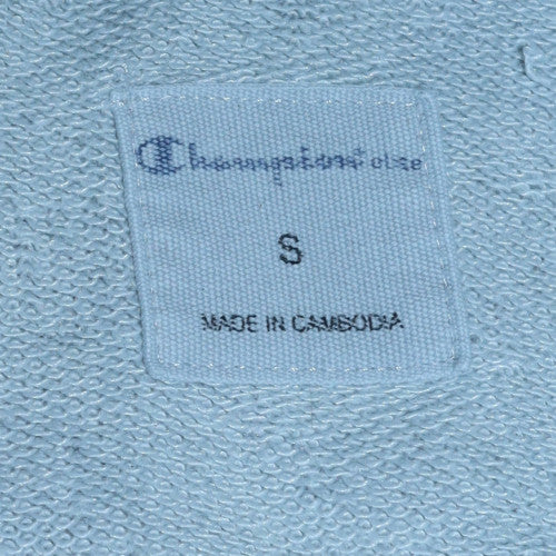 Champion Women's Grey Pullover Hoodie Small Logo Embroidered