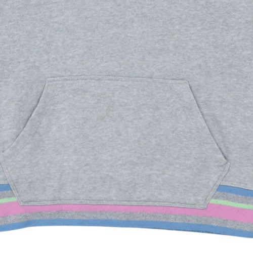 Champion Women's Grey Pullover Hoodie Small Logo Embroidered