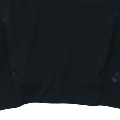 Nike Women's Black Pullover Hoodie Small Cotton Blend Sportswear