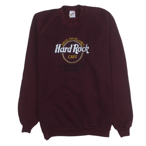 Jerzees Women’s Burgundy Hard Rock Cafe Nassau Pullover Sweatshirt XL
