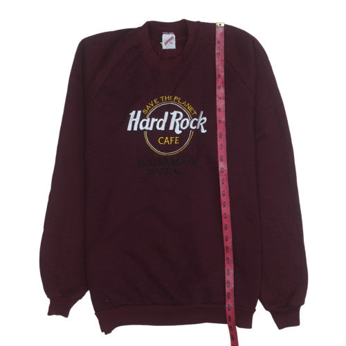 Jerzees Women’s Burgundy Hard Rock Cafe Nassau Pullover Sweatshirt XL