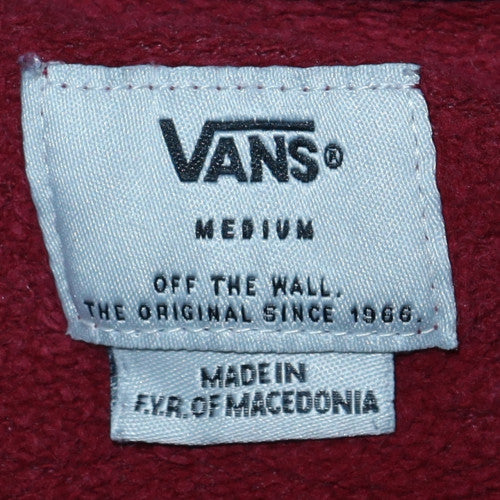 Vans Men's Burgundy & Navy Crew Neck Sweatshirt Medium