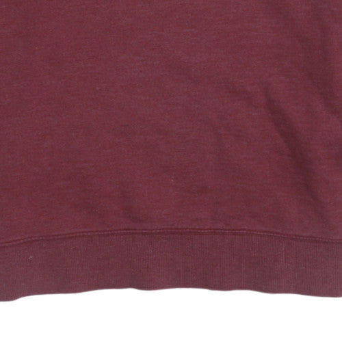 Vans Men's Burgundy & Navy Crew Neck Sweatshirt Medium