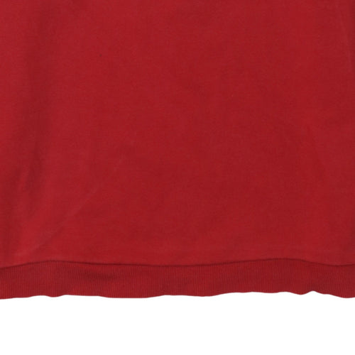 Coca-Cola Women Red XL Pullover Sweatshirt Crew Neck Long Sleeve
