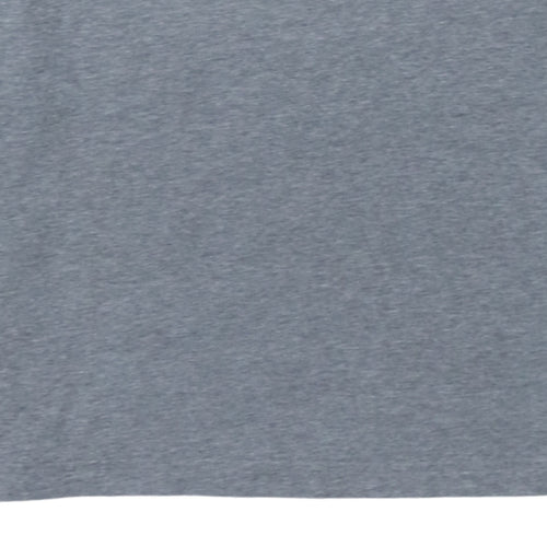 Puma Men Grey Long Sleeve Crew Neck Cotton T-Shirt M
