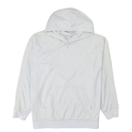 Adidas Women's Ivory Pullover Hoodie Size 14 Cotton Blend