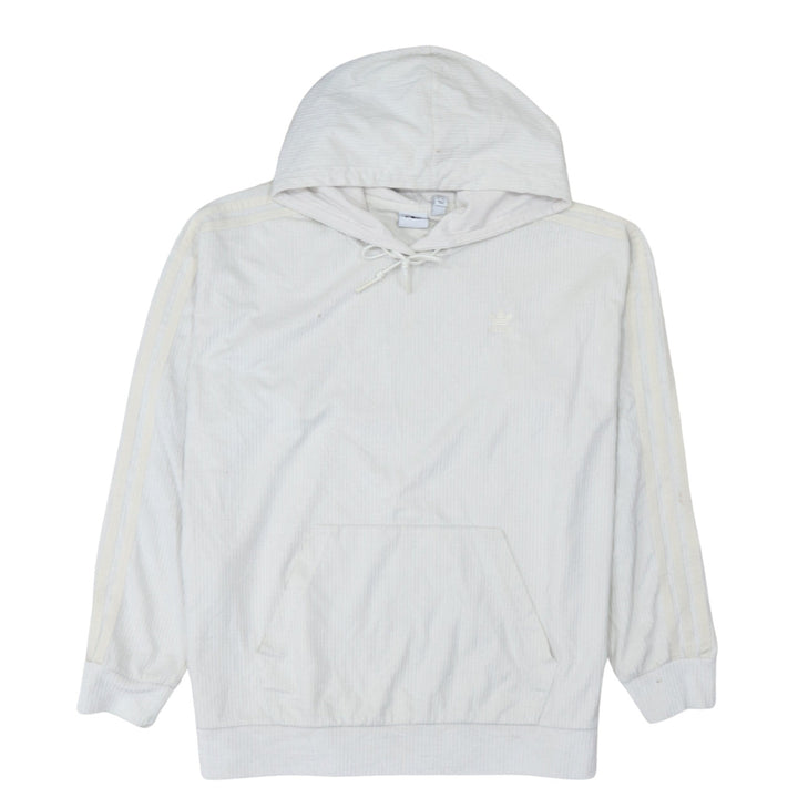 Adidas Women's Ivory Pullover Hoodie Size 14 Cotton Blend