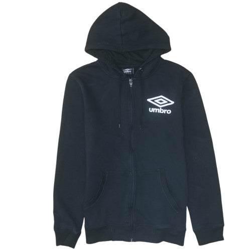 Umbro Men's Black Full Zip Hoodie Medium Sportswear Fleece