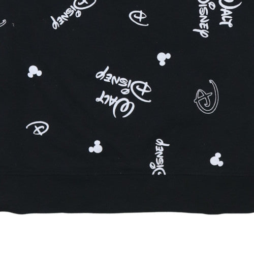 Disney x Primark Women Black Walt Disney Logo Sweatshirt L 14/16