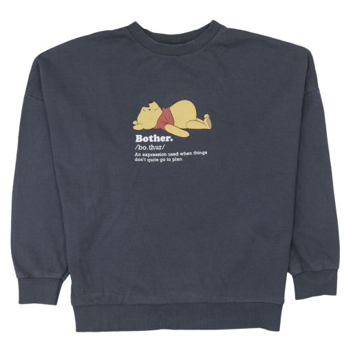 George Women’s Charcoal Winnie the Pooh Sweatshirt M 12-14 Graphic Pullover