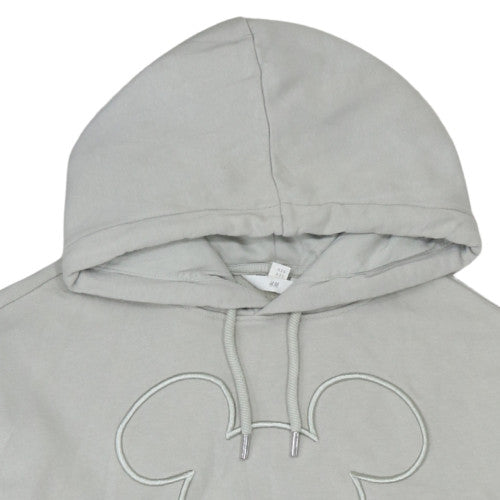 H&M Women Beige Disney Mickey Hoodie Size M Pullover Cotton Blend