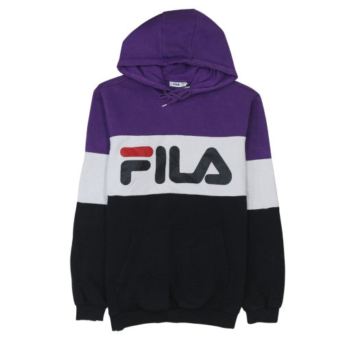 FILA Men's Multicoloured Pullover Hoodie M Graphic Sports Style