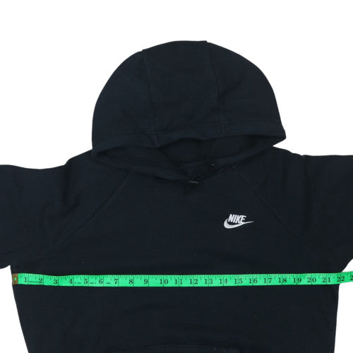 Nike Women's Black Pullover Hoodie M Cotton Blend Casual Sportswear