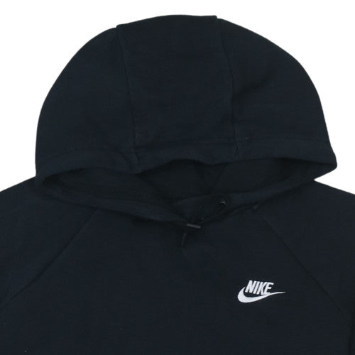 Nike Women's Black Pullover Hoodie M Cotton Blend Casual Sportswear