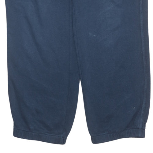 Nike Mens Blue Fleece Sweatpants M Regular Fit Elastic Waist Logo