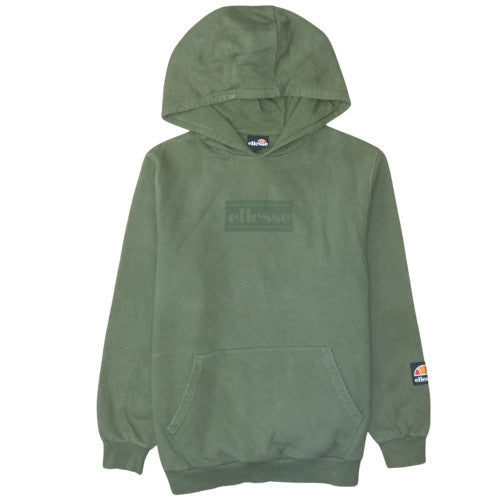Ellesse Women’s Green Pullover Hoodie UK 10 Cotton Blend Casual