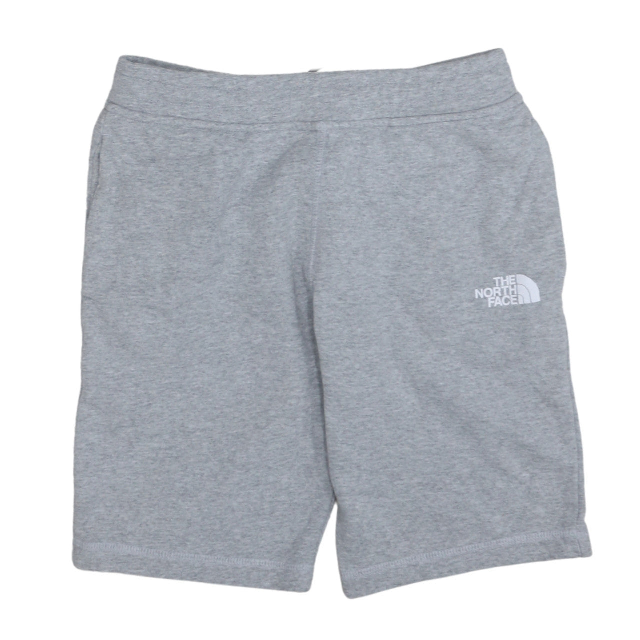The North Face Boys Grey L Sweat Shorts Cotton Blend Activewear