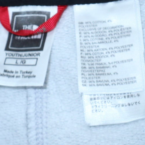 The North Face Boys Grey L Sweat Shorts Cotton Blend Activewear