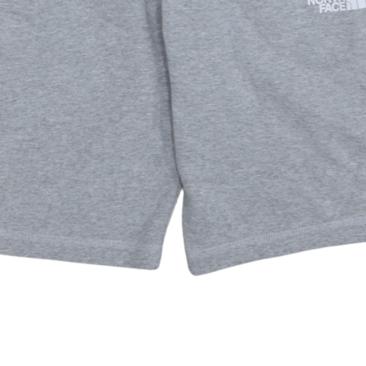 The North Face Boys Grey L Sweat Shorts Cotton Blend Activewear