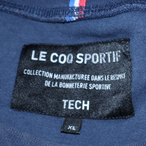 Le Coq Sportif Men's Blue XL Crew Neck Pullover Sweatshirt