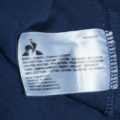 Le Coq Sportif Men's Blue XL Crew Neck Pullover Sweatshirt