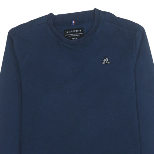 Le Coq Sportif Men's Blue XL Crew Neck Pullover Sweatshirt