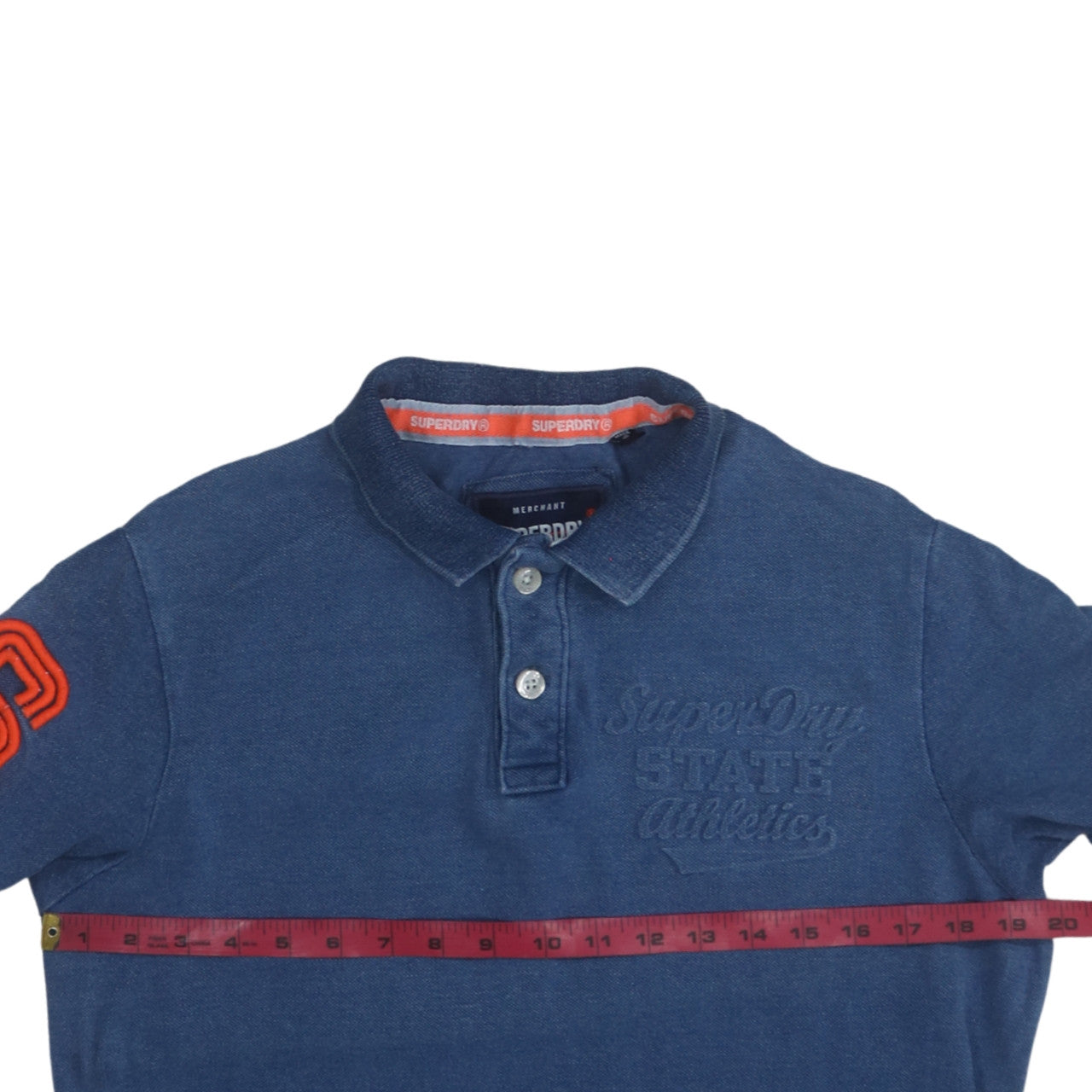 Superdry Men’s Blue Polo Shirt Size L Athletic Style