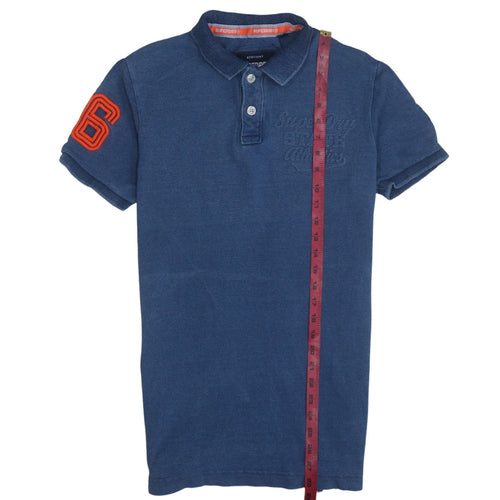 Superdry Men’s Blue Polo Shirt Size L Athletic Style