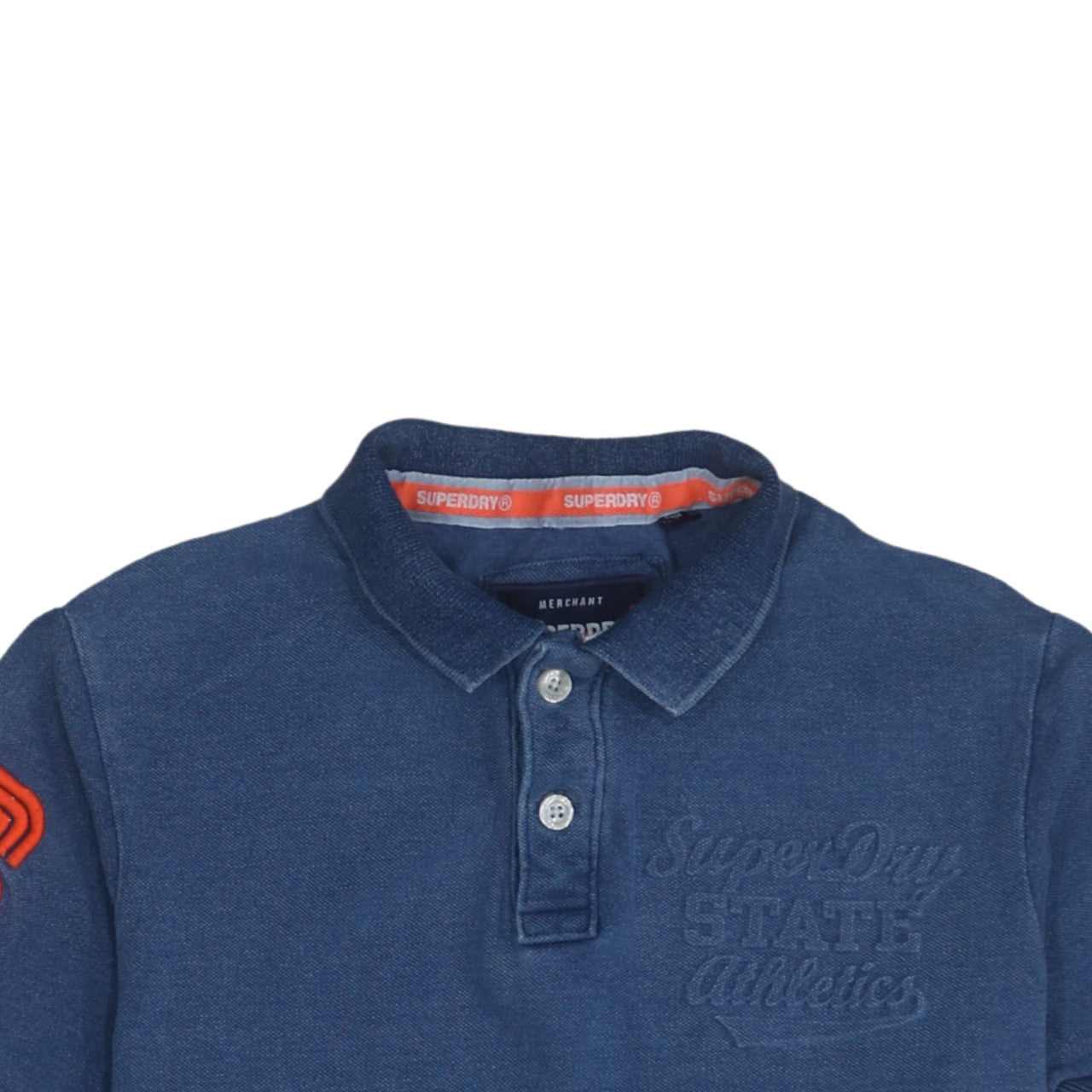 Superdry Men’s Blue Polo Shirt Size L Athletic Style