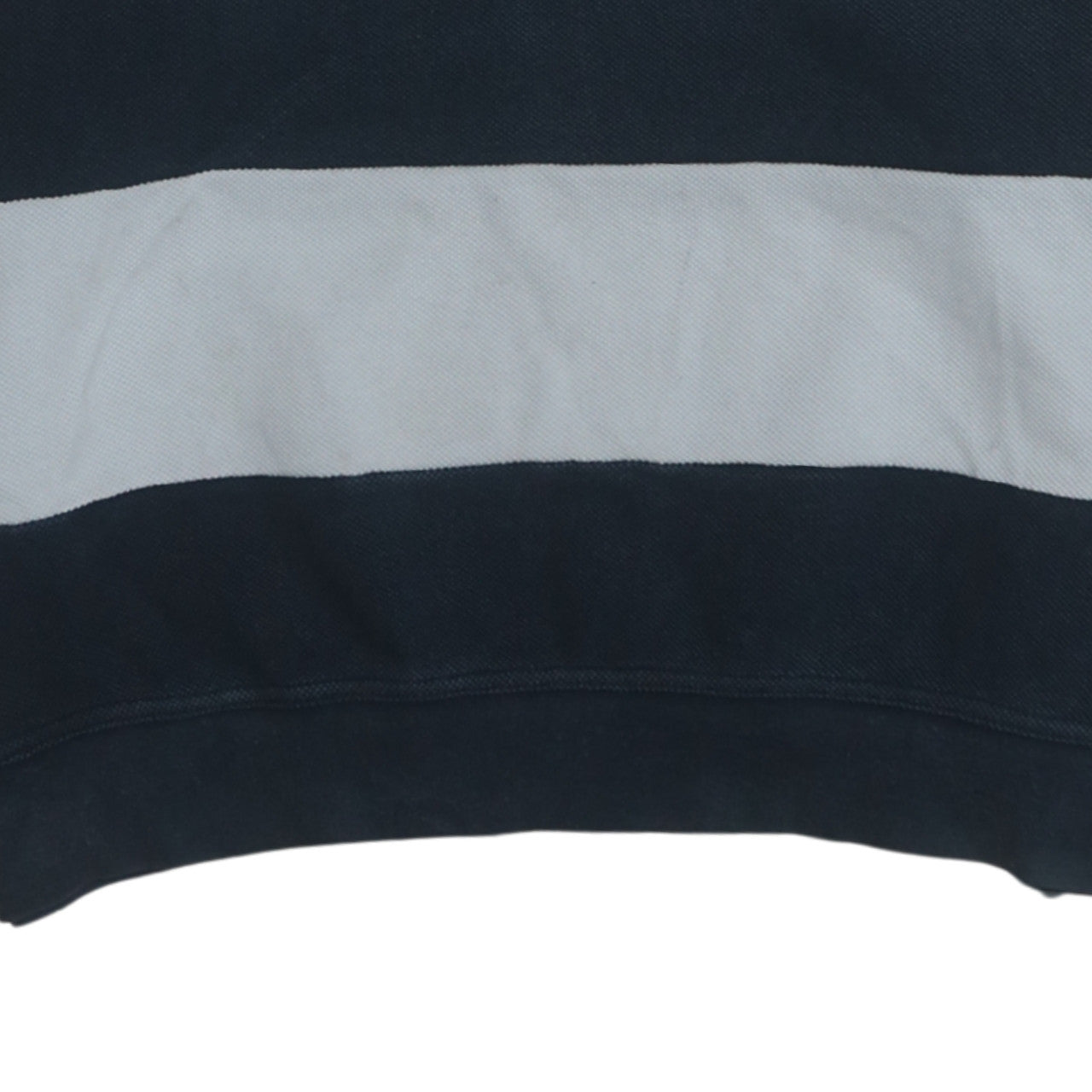 Fred Perry Men's Blue Striped Cotton Crew Neck Sweatshirt M