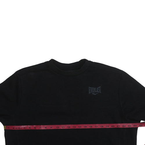 Everlast Men's Black XL Pullover Sweatshirt Crew Neck Fleece