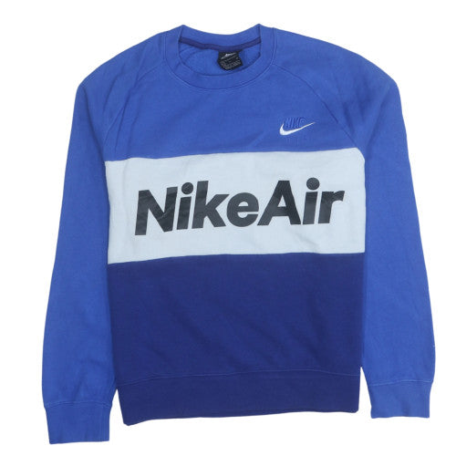 Nike Air Men's Blue Small Crew Neck Pullover Sweatshirt