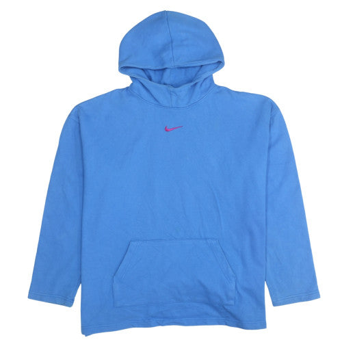 Nike Women's Blue Pullover Hoodie Size M 100% Cotton