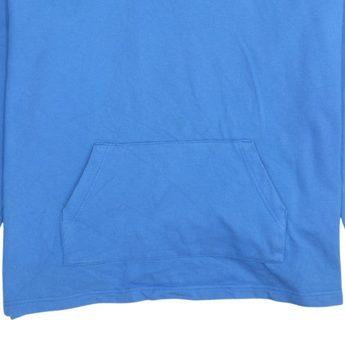 Nike Women's Blue Pullover Hoodie Size M 100% Cotton
