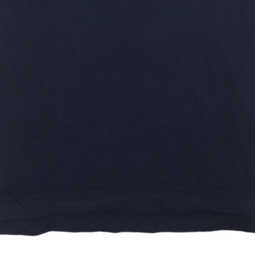 G-Star Raw Men's Blue Graphic Logo Cotton Crew Neck T-Shirt M