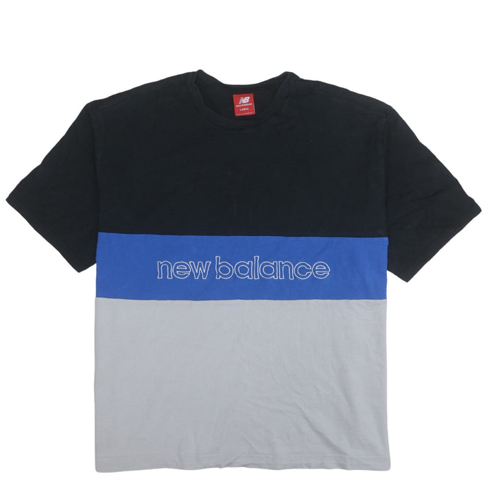 New Balance Men's Multicoloured Crew Neck Cotton T-Shirt Size L