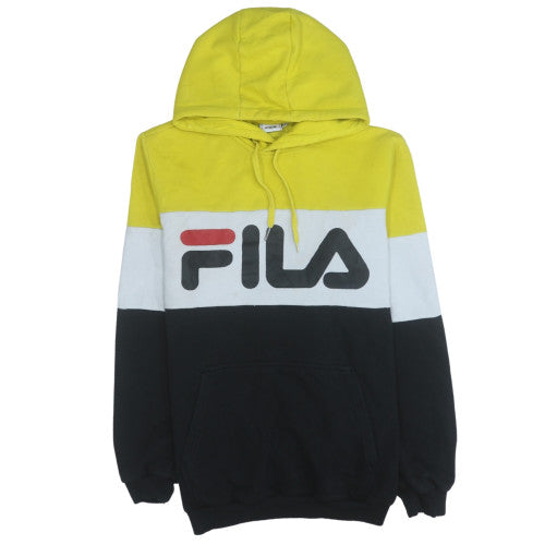 FILA Men's Multicoloured Pullover Hoodie Size M Logo Sportswear