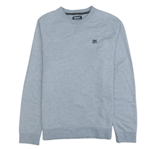 DKNY Men's Grey Classic Fit Crew Neck Pullover Sweatshirt Size M
